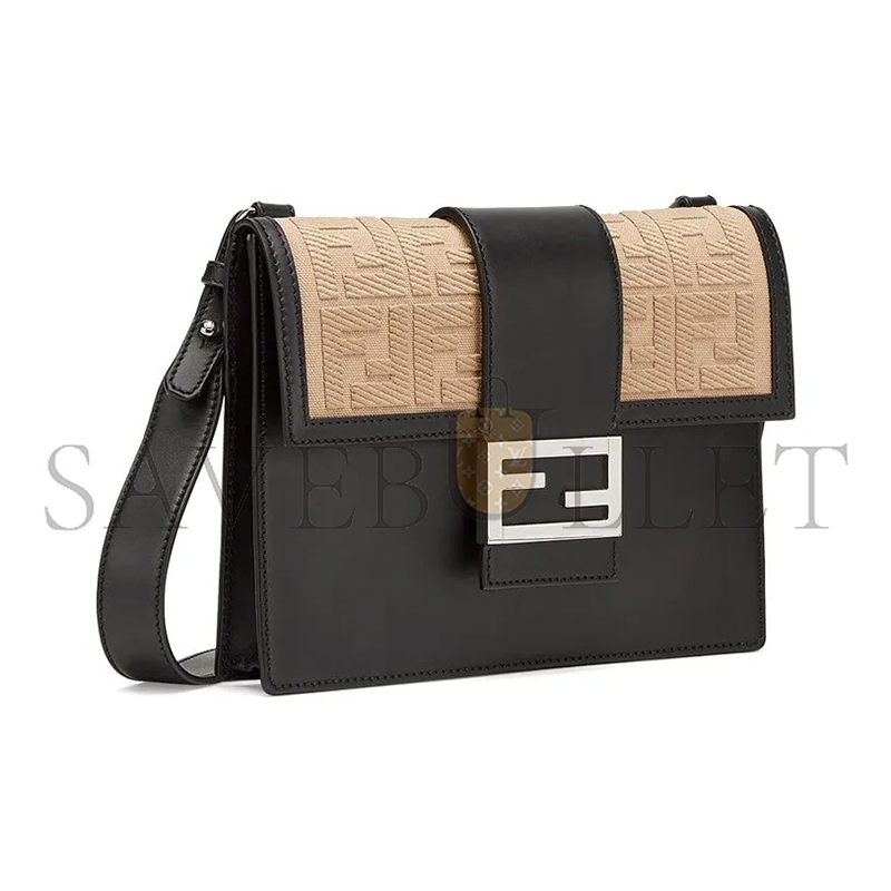 F**di zucca ff baguette black shoulder bag 7va524a9p6f1dzq (23*16*2cm)